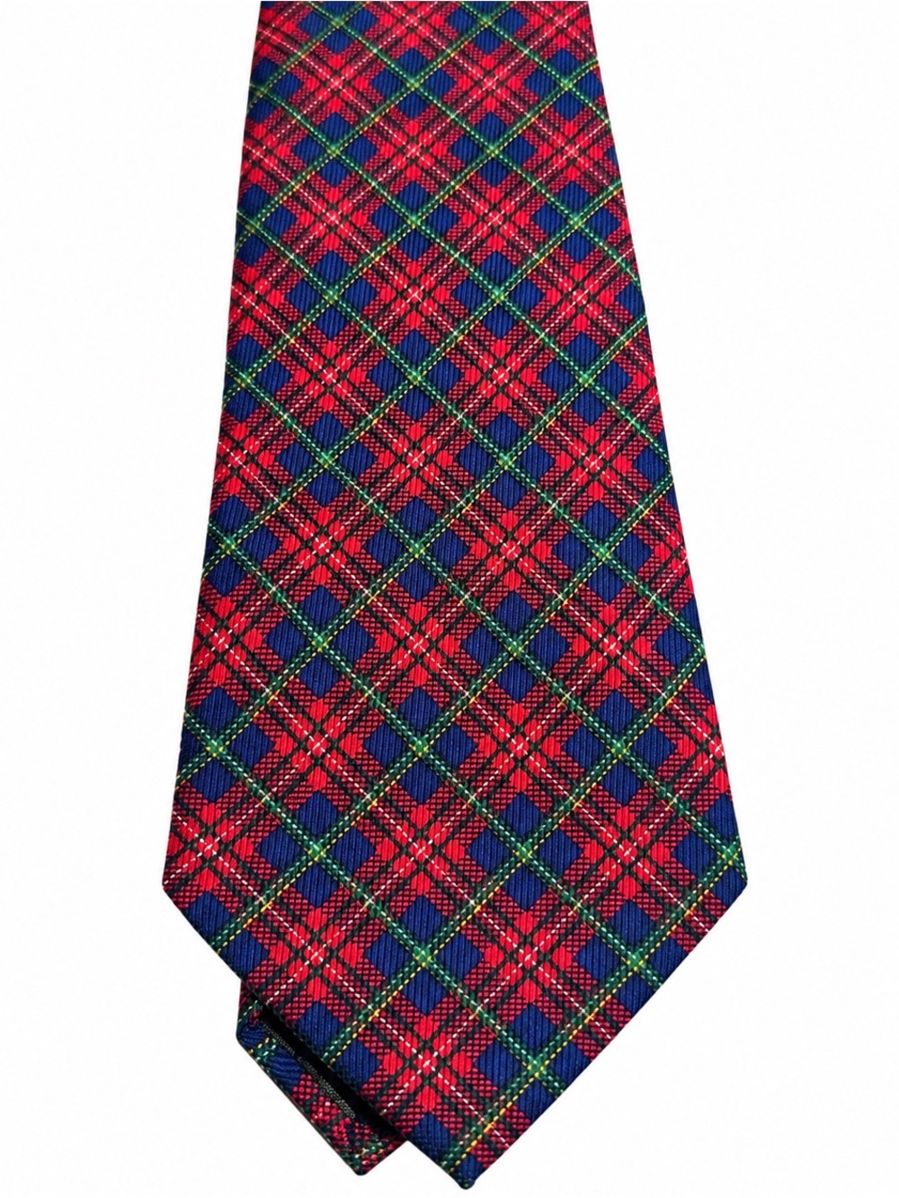 Lauren Ralph Lauren Red, Blue & Green Plaid Men's Tie